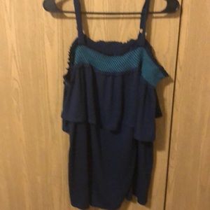 🎃4/20🎃Terra and sky 1X. (16w-18W).Navy with teal